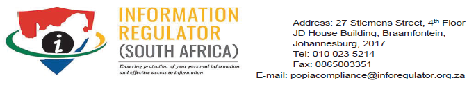 N3923 information regulator logo