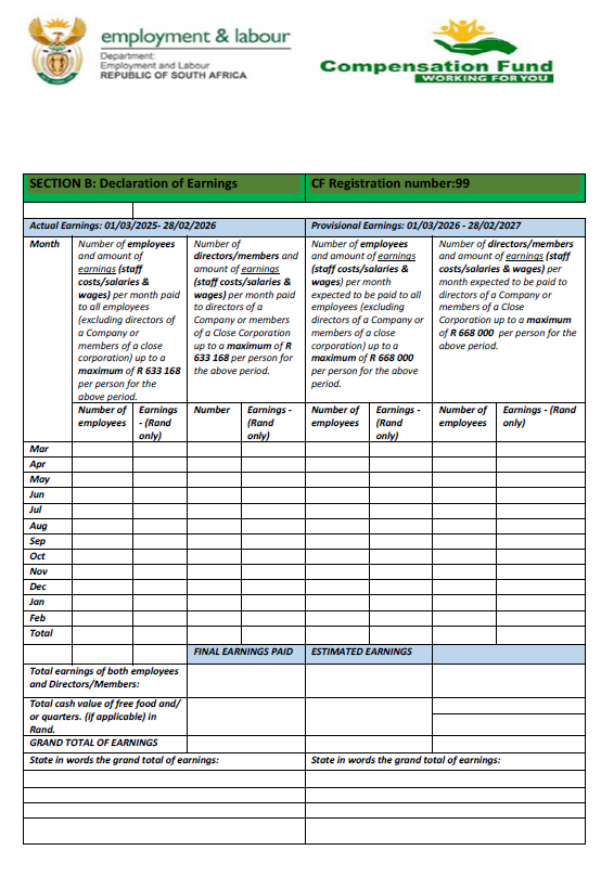 N3910 CF2A Form Declaration of Earnings (2)