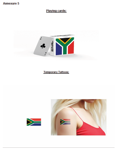 N4094 Annex 5 Playing Cards &nbsp;Temporary Tattoos